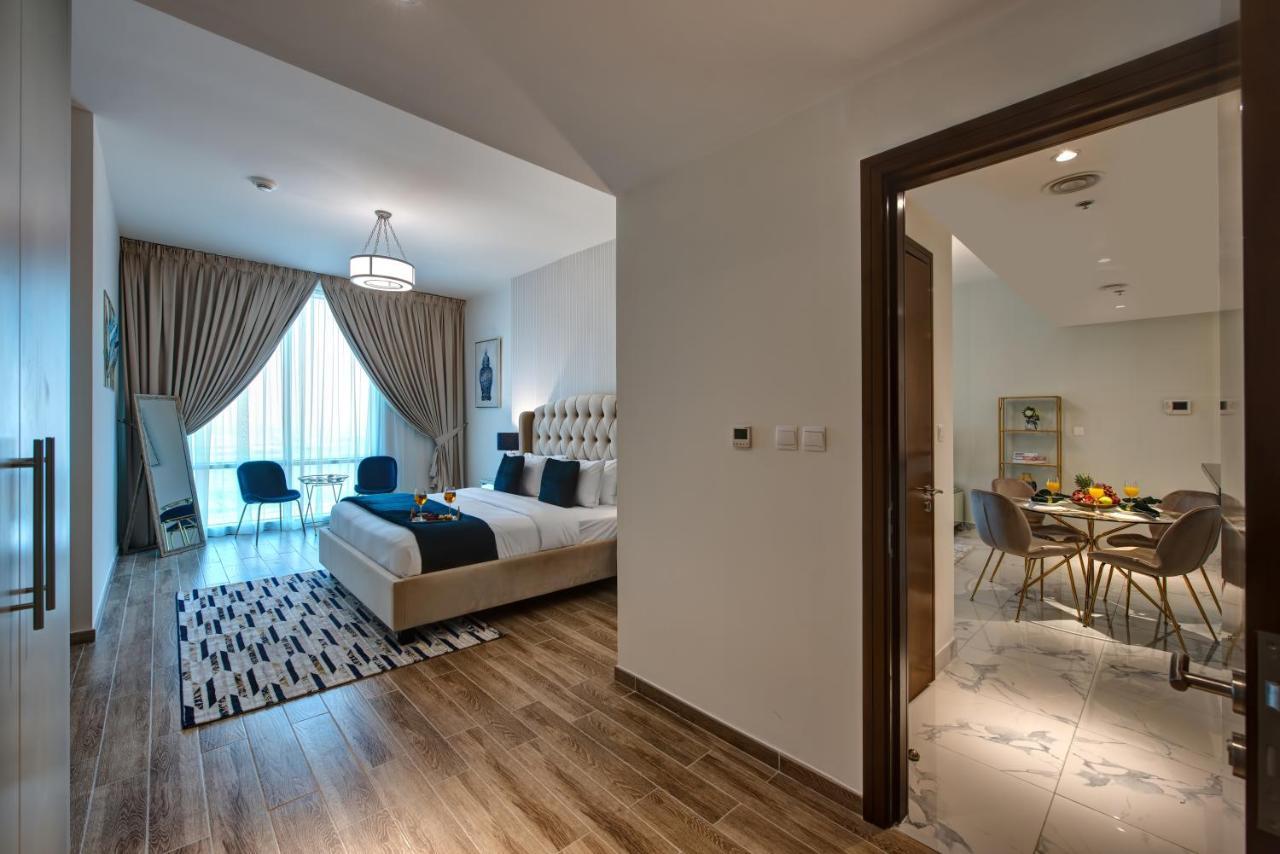 Durrani Homes - Lux 1Br At Al Habtoor Amna Tower Dubai Dış mekan fotoğraf